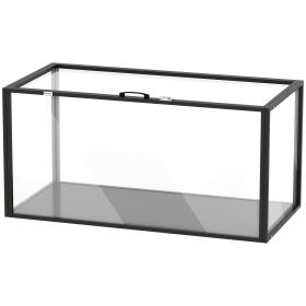 Large Acrylic Hamster Cage, Chewproof Guinea Pig Cage with Openable Top, for Hedgehog, Dwarf Hamster, Rat