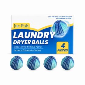 JUE FISH Reusable Pet Hair Laundry Dryer Balls, 4 Pack
