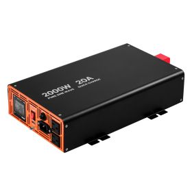 2000W Sump Pump Battery Backup System, LCD Display, Auto Switches to Battery Inverter Power for Sump Pump, Pure Sine Wave