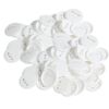 500 Sets 2.25 inch 58mm Pin Back Button Parts, DIY Round Button Badge Parts, Set Includes Metal Top, Plastic/Metal Button, Clear Film