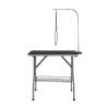 Pet Grooming Table Arm with Clamp, 36''x24'' Dog Grooming Station, Foldable Pets Grooming Stand for Medium and Small Dogs