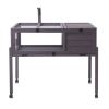 Tortoise Habitat, Wooden Tortoise House Indoor & Outdoor, Rolling Tortoise Enclosure with Light Stand