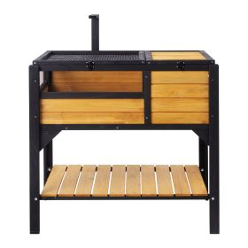 Tortoise Habitat, Wooden Tortoise House Indoor & Outdoor, Tortoise Enclosure with Light Stand