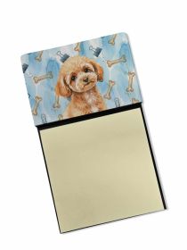 Toy Apricot Poodle Coworker Watercolor Sticky Note Holder Refillable Dispenser Desk Accessory 3x3 Pad Gift
