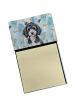 Miniature Parti Poodle Coworker Watercolor Sticky Note Holder Refillable Dispenser Desk Accessory 3x3 Pad Gift