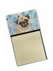 Fawn Pug Coworker Watercolor Sticky Note Holder Refillable Dispenser Desk Accessory 3x3 Pad Gift