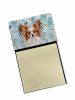 White with Red Papillon Coworker Watercolor Sticky Note Holder Refillable Dispenser Desk Accessory 3x3 Pad Gift