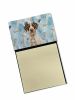 Liver and White German Wirehaired Pointer Coworker Watercolor Sticky Note Holder Refillable Dispenser Desk Accessory 3x3 Pad Gift