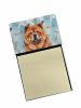 Red Chow Chow Coworker Watercolor Sticky Note Holder Refillable Dispenser Desk Accessory 3x3 Pad Gift