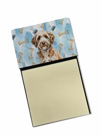 Lagotto Romagnolo Coworker Watercolor Sticky Note Holder Refillable Dispenser Desk Accessory 3x3 Pad Gift