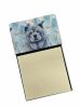 Blue Chow Chow Coworker Watercolor Sticky Note Holder Refillable Dispenser Desk Accessory 3x3 Pad Gift