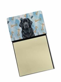 Black Newfoundland Coworker Watercolor Sticky Note Holder Refillable Dispenser Desk Accessory 3x3 Pad Gift