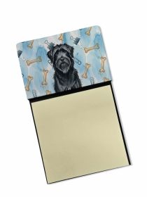 Black Briard Coworker Watercolor Sticky Note Holder Refillable Dispenser Desk Accessory 3x3 Pad Gift