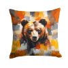 Bear Uniquely Bear Pride Throw Pillow Machine Washable, Indoor Outdoor Decorative Pillow for Couch, Bed or Patio, 18Hx18W