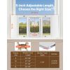 Cat Door for Window, Adjustable to Fit Window Width 27"-32", 4 Secure Lock Modes, Aluminum Frame and High-Transparency Glass, Magnetic Closure