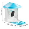 Smart Bird Feeder with Camera, 2K HD AI Identify 10,000+ Bird Species, Solar-Powered Bird Watching Camera with Auto Capture & Instant Notify