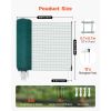 Temporary Fence with Posts, 3 x 164 FT Plastic Mesh Fencing, Garden Safety Fences Netting with Double-Spike Stakes & Guy Ropes
