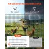 Temporary Fence with Posts, 3 x 98.4 FT Plastic Mesh Fencing, Garden Safety Fences Netting with Double-Spike Stakes & Guy Ropes