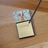 Red Heeler Australian Cattle Dog Coworker Watercolor Sticky Note Holder Refillable Dispenser Desk Accessory 3x3 Pad Gift