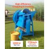 Hay Chopper, 2200W Corn Straw Chopper with Double Feed Ports, 1719lbs/h Capacity Forage Corn Stalks Cutting Machine