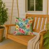 Alaska Forget-me-nots in Watercolor Throw Pillow Machine Washable, Indoor Outdoor Decorative Pillow for Couch, Bed or Patio, 18Hx18W