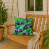 Wisconsin Wood Violets in Watercolor Throw Pillow Machine Washable, Indoor Outdoor Decorative Pillow for Couch, Bed or Patio, 18Hx18W
