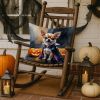 Chihuahua Puppy Halloween Throw Pillow Machine Washable, Indoor Outdoor Decorative Pillow for Couch, Bed or Patio, 18Hx18W