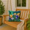 Tennessee Iris in Watercolor Throw Pillow Machine Washable, Indoor Outdoor Decorative Pillow for Couch, Bed or Patio, 18Hx18W