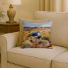 Nevada Sagebrush in Watercolor Throw Pillow Machine Washable, Indoor Outdoor Decorative Pillow for Couch, Bed or Patio, 18Hx18W