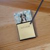 Berndoodle Coworker Watercolor Sticky Note Holder Refillable Dispenser Desk Accessory 3x3 Pad Gift