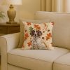 German Shorthaired Pointer Heirloom Fall Throw Pillow Decorative Indoor Outdoor Accent Cushion for Couch, Bed or Patio, 18Hx18W