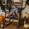 French Bulldog Puppy Halloween Throw Pillow Machine Washable, Indoor Outdoor Decorative Pillow for Couch, Bed or Patio, 18Hx18W
