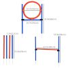Portable Dog Pet Agility Training Kit with  High Jump Weave Pole And Ring Obedience Training Equipment Set