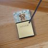 Lagotto Romagnolo Coworker Watercolor Sticky Note Holder Refillable Dispenser Desk Accessory 3x3 Pad Gift