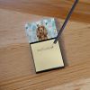 Liver English Cocker Spaniel Coworker Watercolor Sticky Note Holder Refillable Dispenser Desk Accessory 3x3 Pad Gift