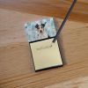 Parson Russell Terrier Coworker Watercolor Sticky Note Holder Refillable Dispenser Desk Accessory 3x3 Pad Gift