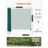 Temporary Fence with Posts, 3.9 x 49.2 FT Plastic Mesh Fencing, Garden Safety Fences Netting with Double-Spike Stakes & Guy Ropes