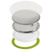 500 Sets 2.25 inch 58mm Pin Back Button Parts, DIY Round Button Badge Parts, Set Includes Metal Top, Plastic/Metal Button, Clear Film