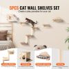 Wall Mounted Cat Shelves, Cat Wall Shelves and Perches with Jumping Boards, Nest, Barrier Board & Cat Tree