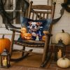 English Bulldog Puppy Halloween Throw Pillow Machine Washable, Indoor Outdoor Decorative Pillow for Couch, Bed or Patio, 18Hx18W