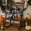 Cavalier Spaniel Puppy Halloween Throw Pillow Machine Washable, Indoor Outdoor Decorative Pillow for Couch, Bed or Patio, 18Hx18W