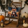 Pomeranian Puppy Halloween Throw Pillow Machine Washable, Indoor Outdoor Decorative Pillow for Couch, Bed or Patio, 18Hx18W