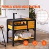 Tortoise Habitat, Wooden Tortoise House Indoor & Outdoor, Tortoise Enclosure with Light Stand