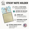 Liver Dalmatian Coworker Watercolor Sticky Note Holder Refillable Dispenser Desk Accessory 3x3 Pad Gift