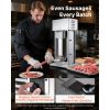 Electric Sausage Stuffer, 22 LBS / 10 L Vertical Meat Filler with Stepless Speed Adjustment, Stainless Steel Sausage Stuffing Machine