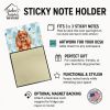Ruby English Toy Spaniel Coworker Watercolor Sticky Note Holder Refillable Dispenser Desk Accessory 3x3 Pad Gift