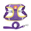 dog Harnesses and dog leash set; Pet Chest Strap Vest Dog Strap Small Dog Rope Wholesale Reflective Dog Towing Rope