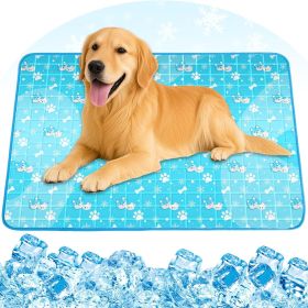 Dog Cooling Mat, Pet Cooling Mat with Non-Toxic Solid Gel, Self-Cooling Pad for Dogs, Waterproof, Durable Cooling Bed for Indoor, Outdoor, Summer (size: Regular   L (55*80cm))