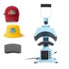 Hat Heat Press Machine, with 2 Interchangeable Platens and Caps Stretcher, Precise Temperature & Time Control, Heat Press for Hats and Caps