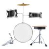 Kids Drum Set, 3-Piece, 14 in Beginner Drum Set with Adjustable Throne Cymbal Pedal Two Pairs of Drumsticks